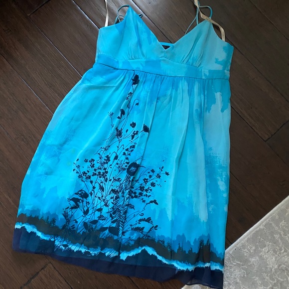 Blue Silk BCBG Dress - Picture 5 of 12